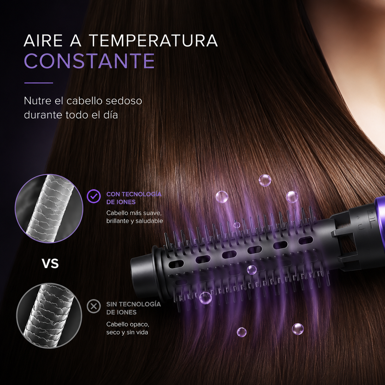 Secador de Pelo Aire Caliente 3 en 1